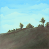 A vast prairie streching off towards the sky.